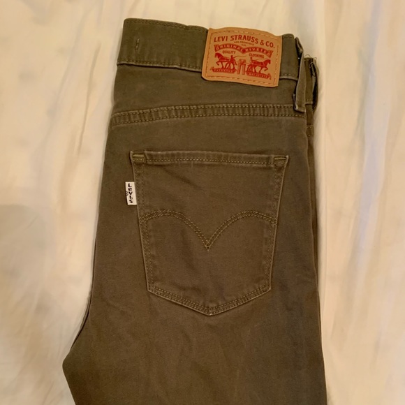 Levi’s highrise skinny Jean 721 green ankle length - Picture 2 of 6
